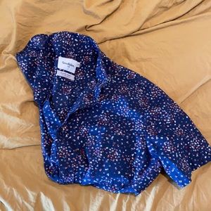 Floral short sleeve men’s M